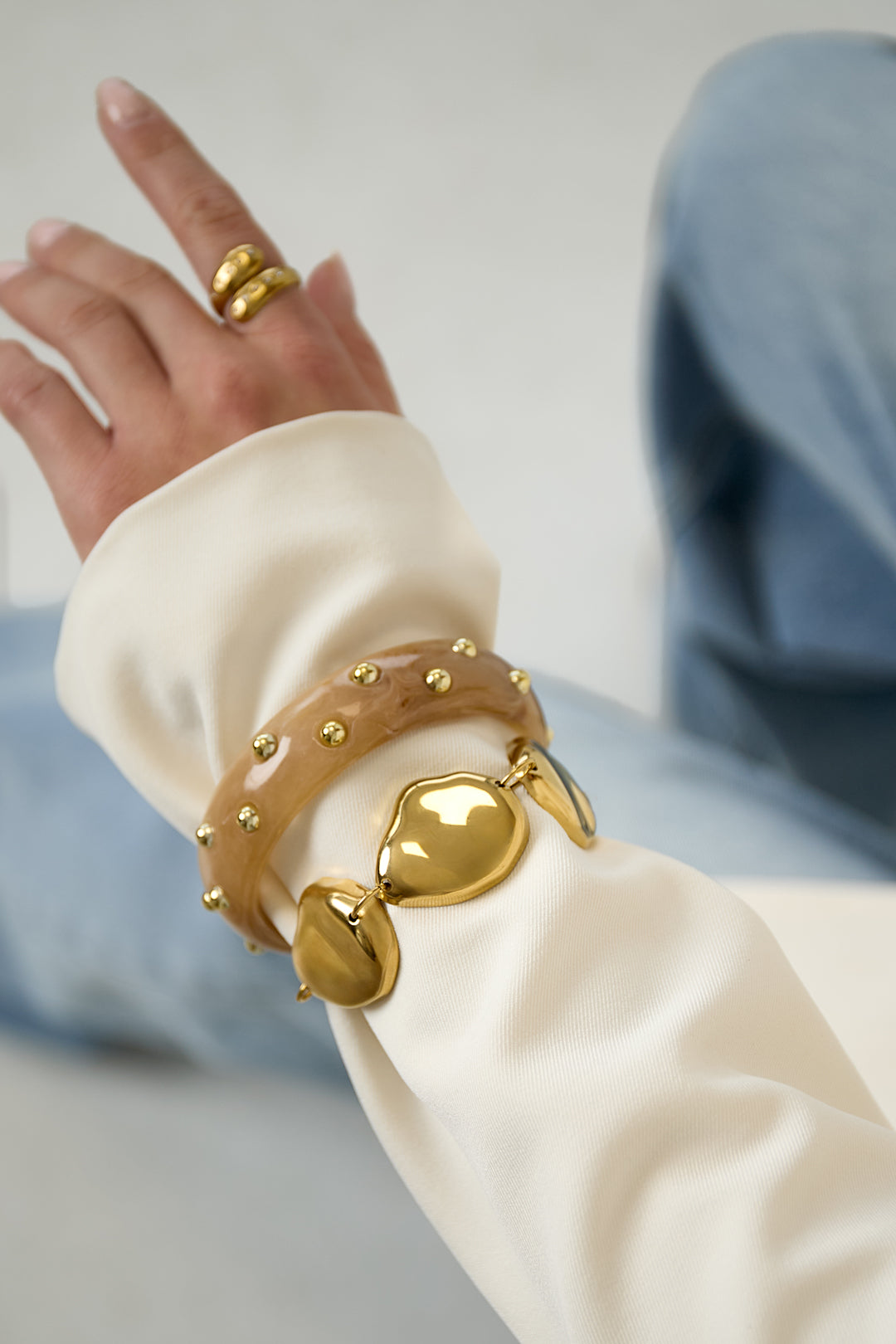 Statement armband rustiek