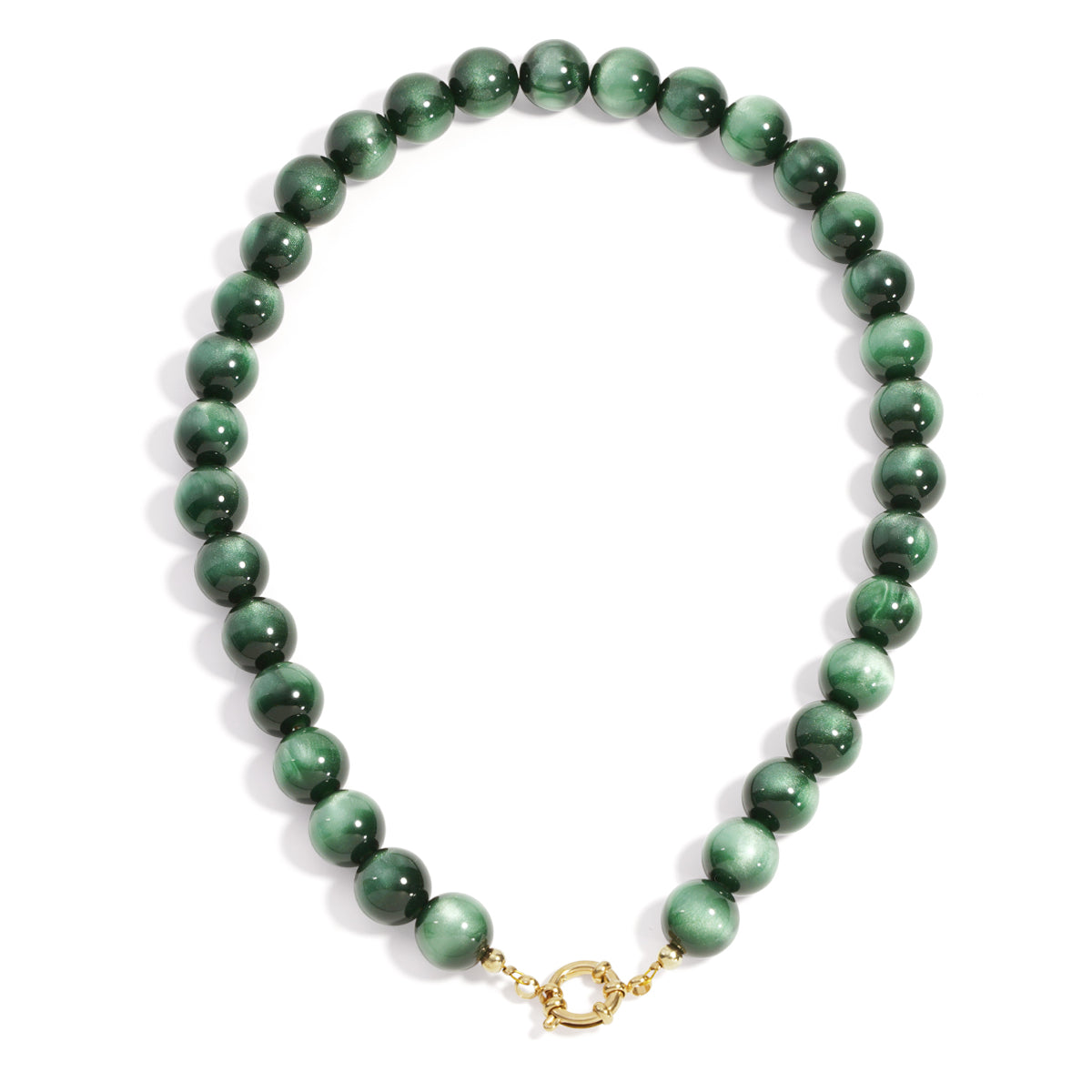 Statement ketting ronde kralen