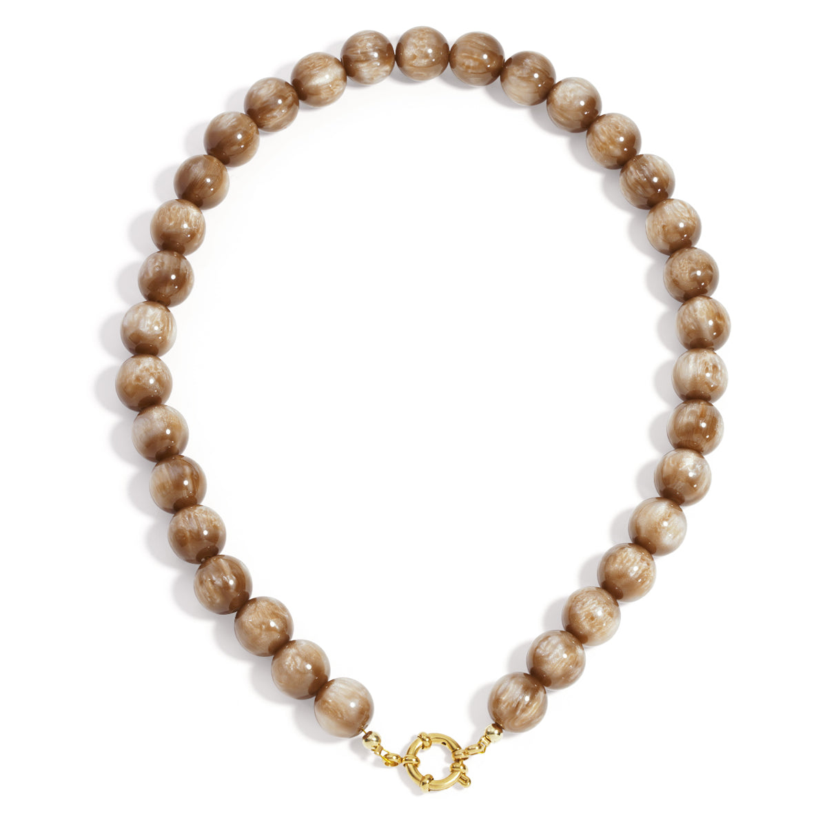 Statement ketting ronde kralen