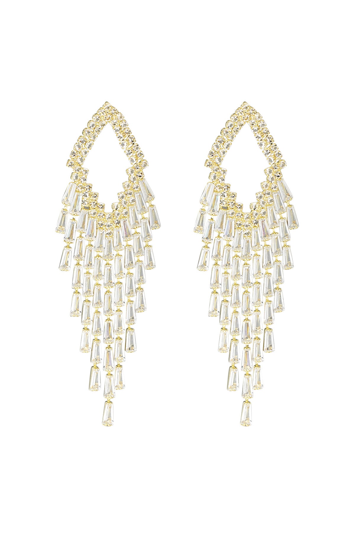 Statement oorbellen met steentjes