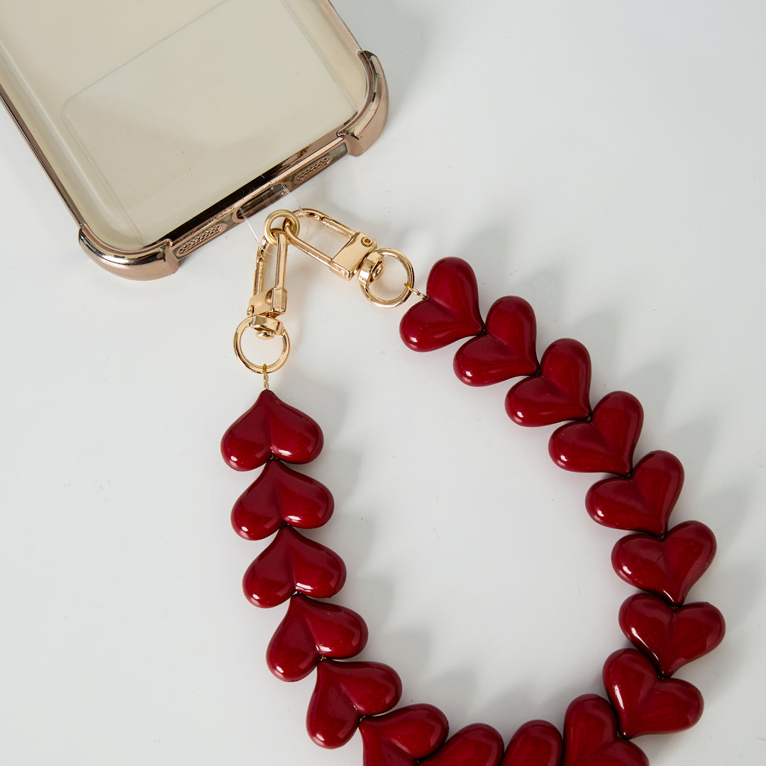 Telefoonkoord hartjes