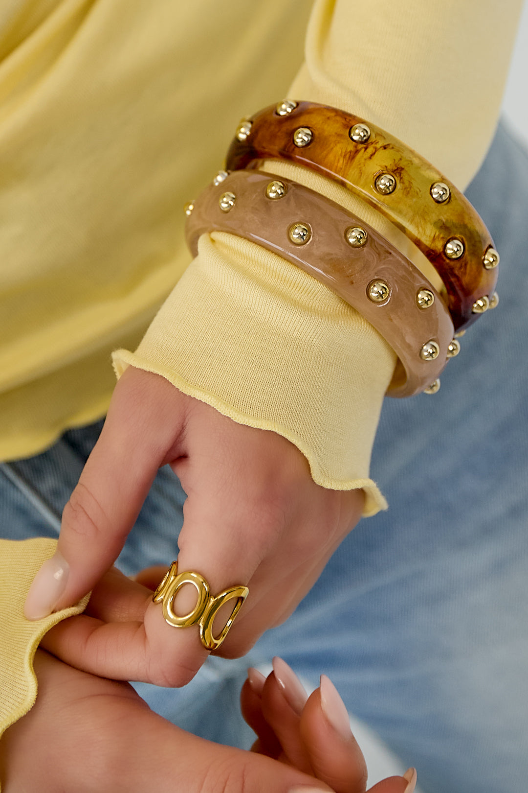 Bangle acryl stippen