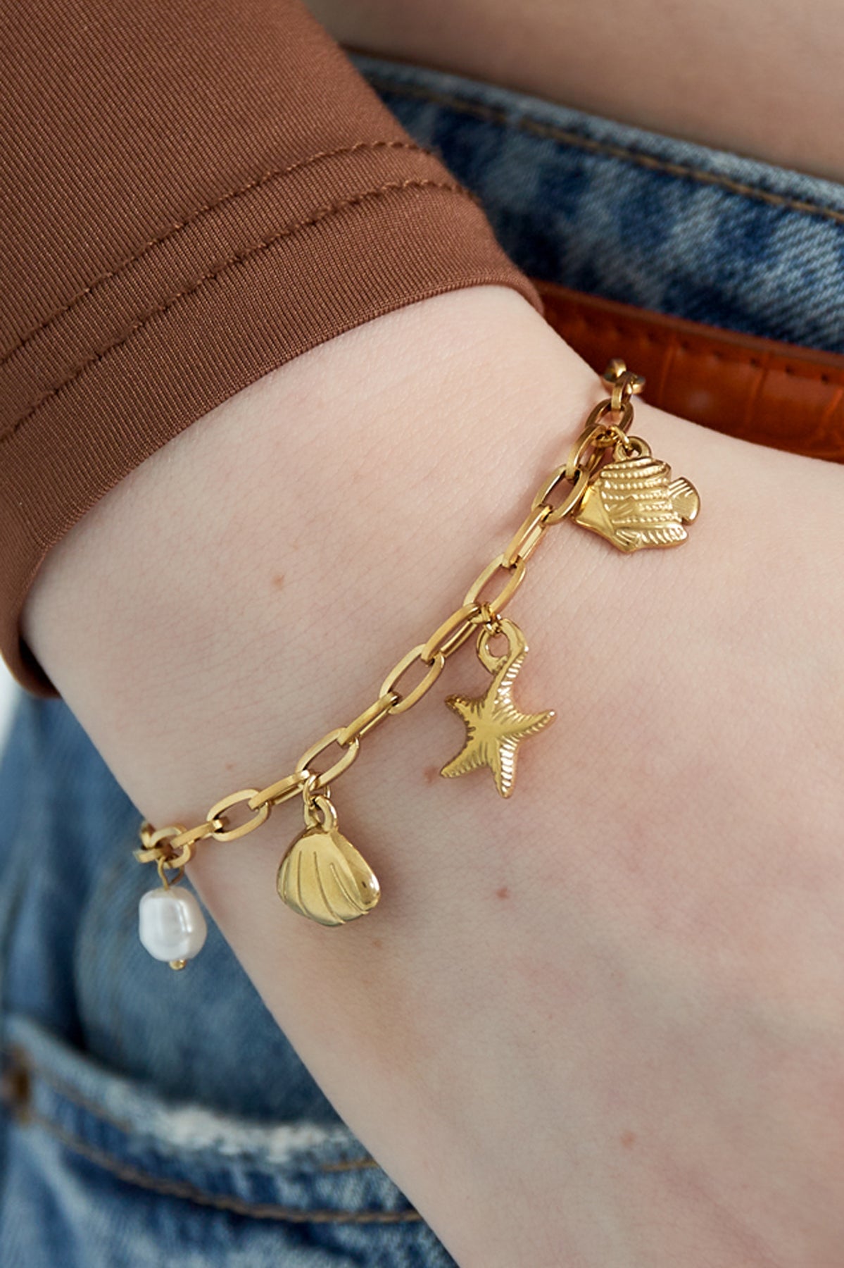 Bedelarmband zee bedels