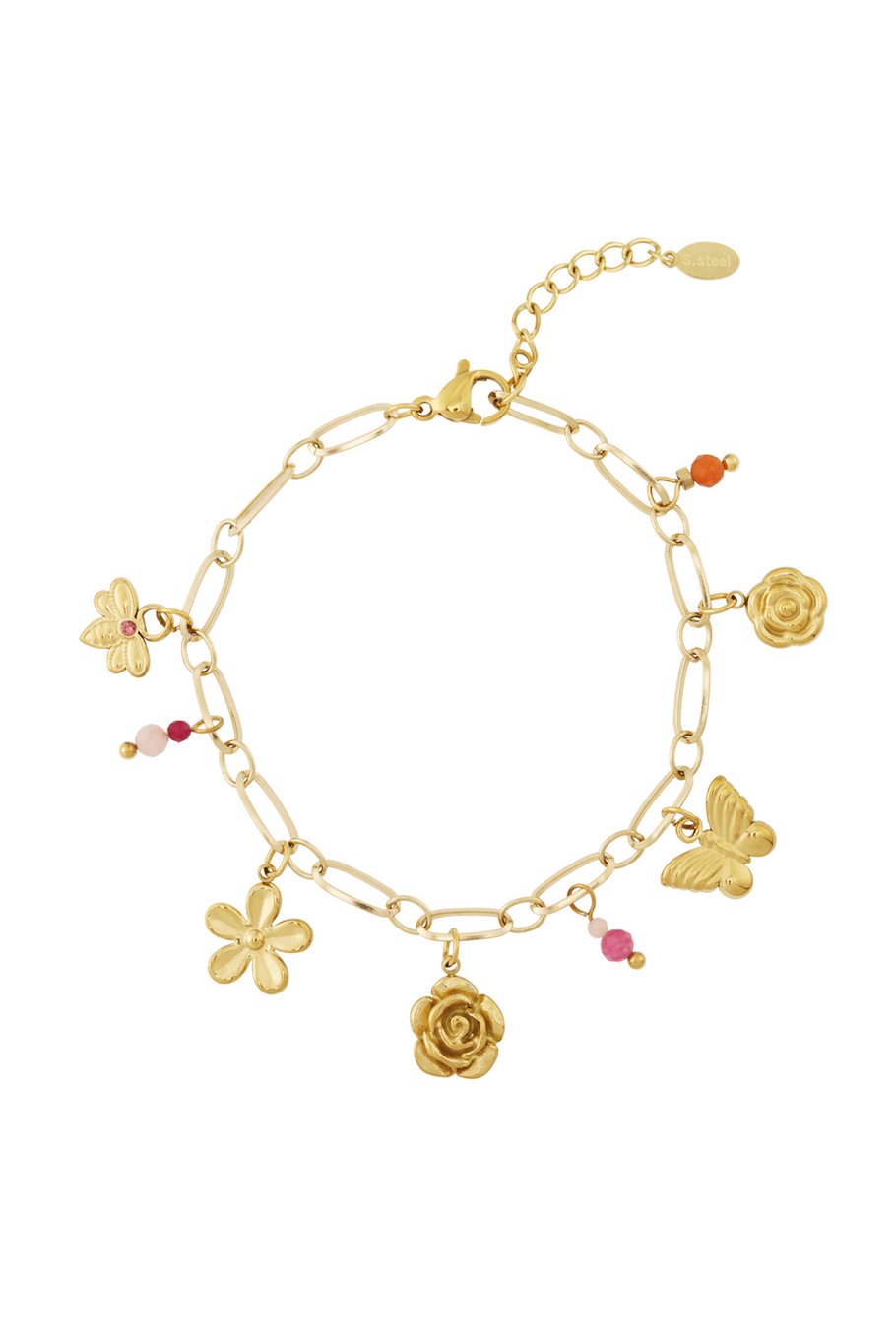 Bedelarmband zomerse bedels