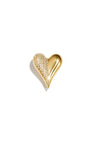 Broche hartje en steentjes