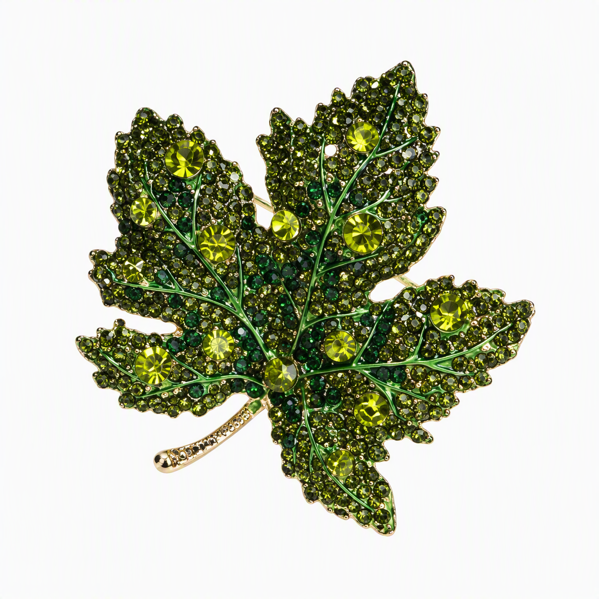 Herfst broche met blad
