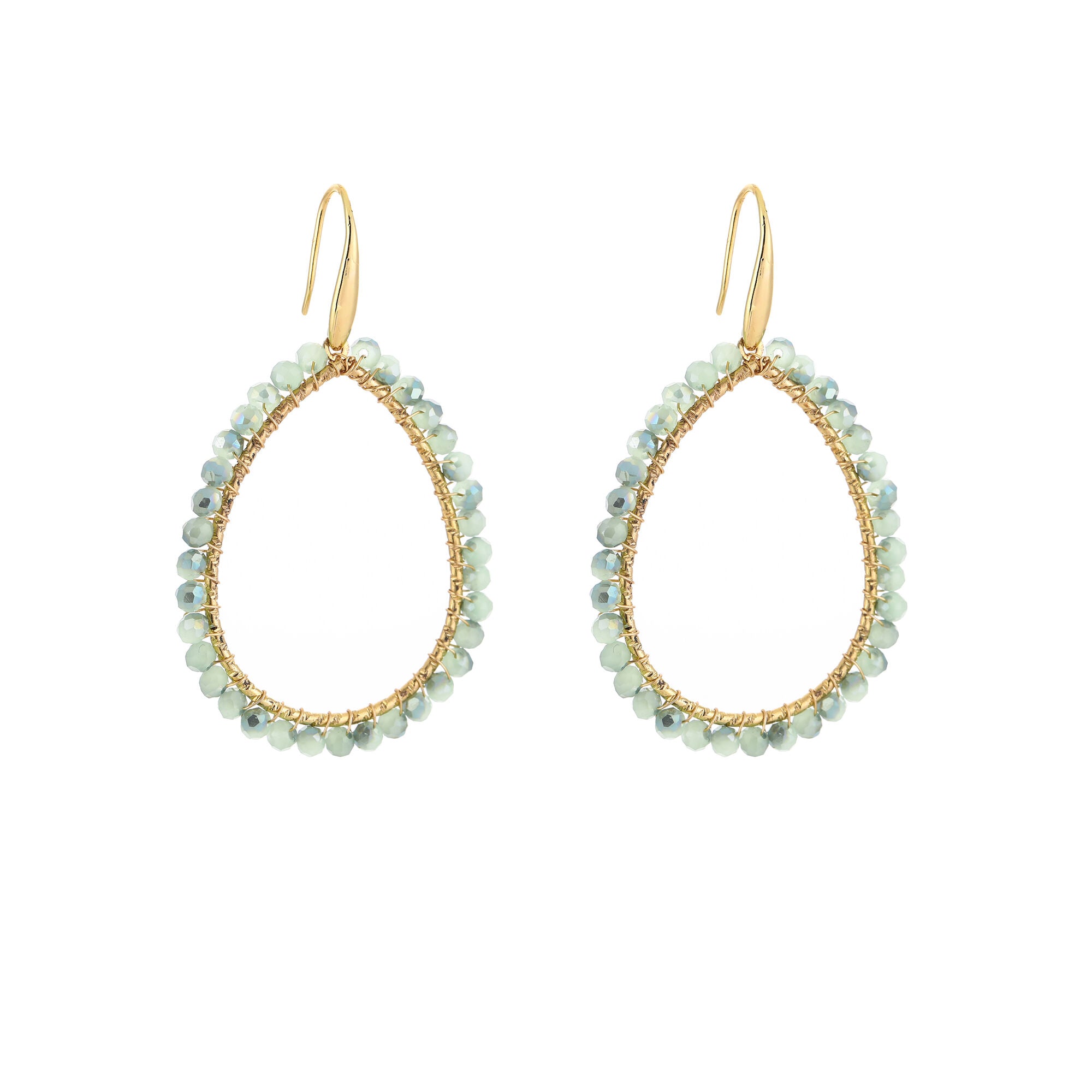 Druppel oorbellen kralen