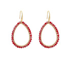 Druppel oorbellen kralen