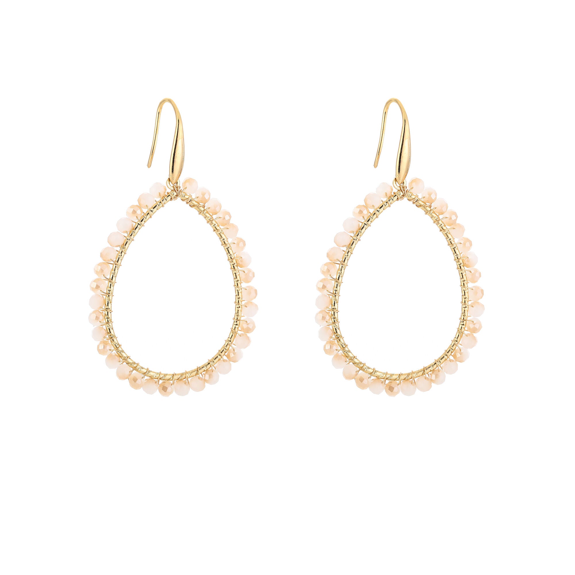 Druppel oorbellen kralen