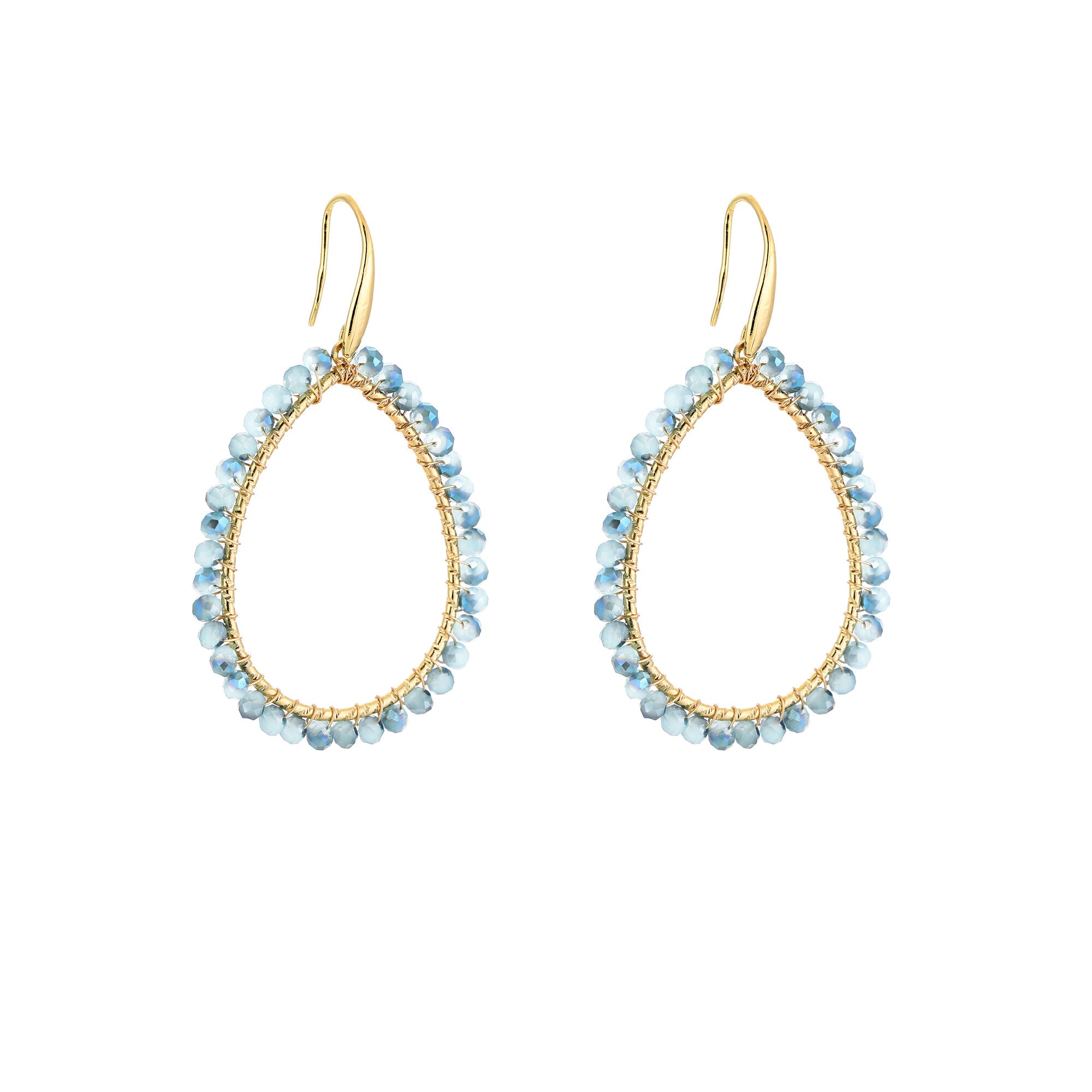 Druppel oorbellen kralen