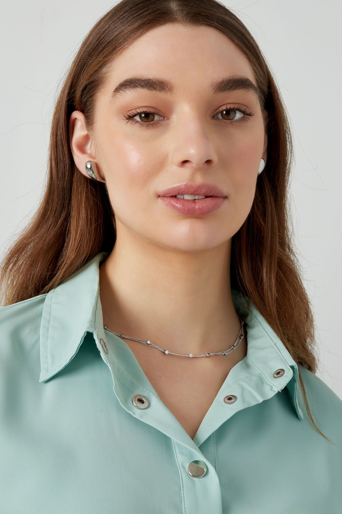 Minimalistische ketting met cirkeltjes