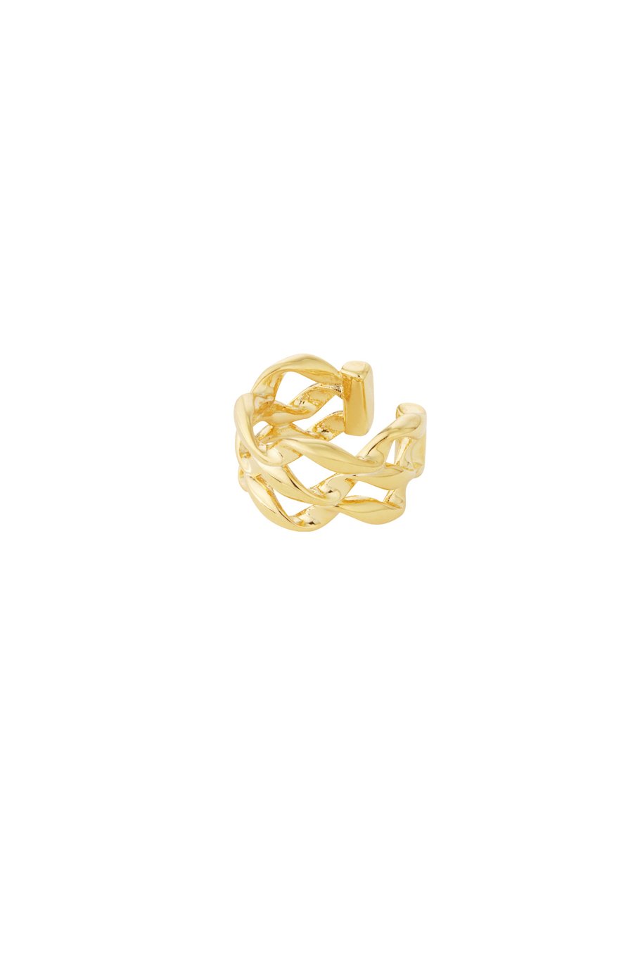 Ear cuff golvend