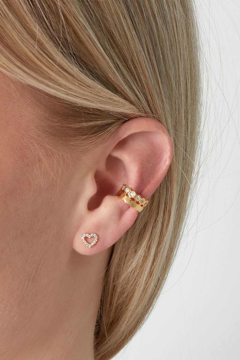 Ear cuff steentjes