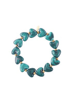 Hartjes kralenarmband blauw