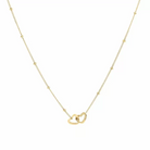 Minimalistische ketting met infinity hartjes