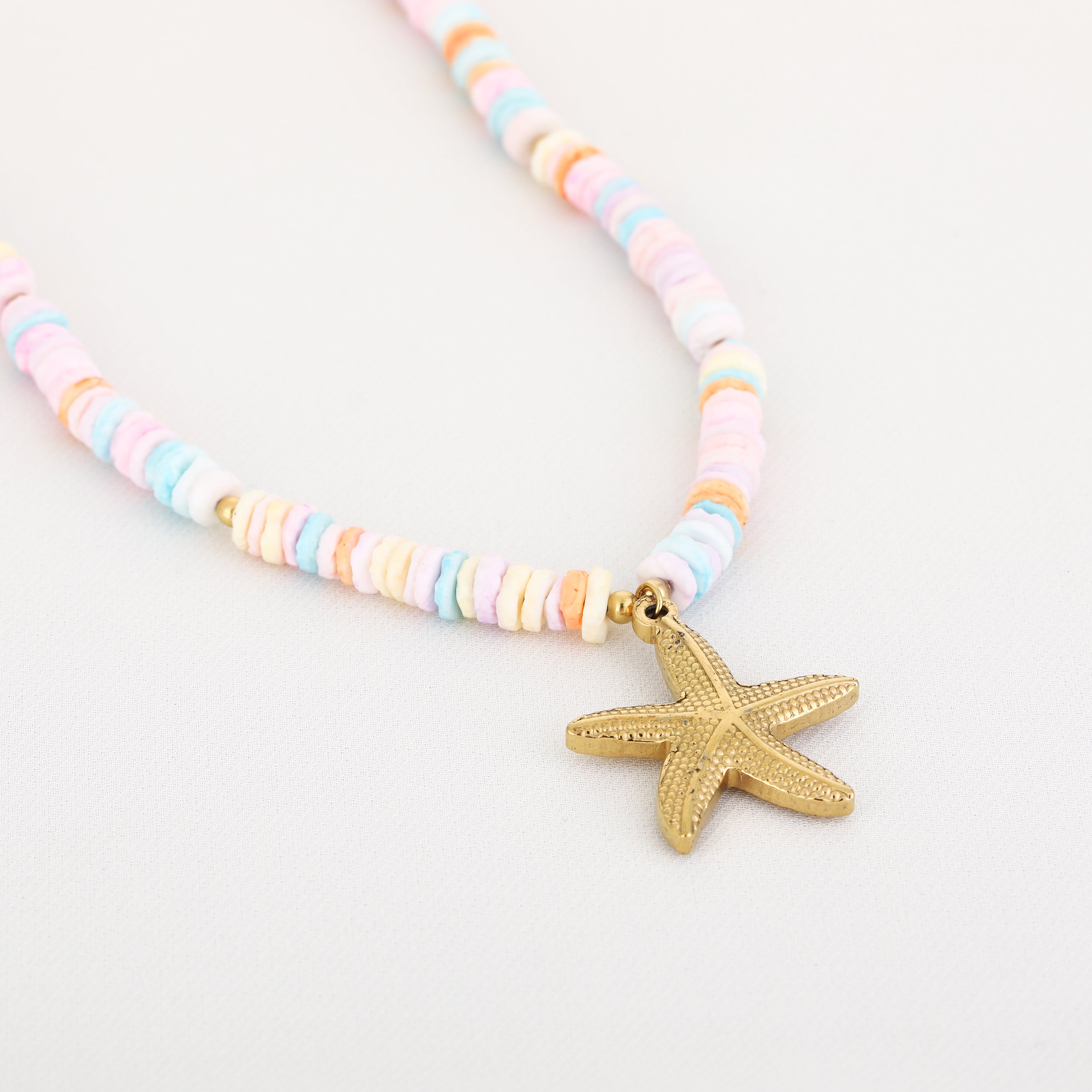 Ketting kralen en zeester