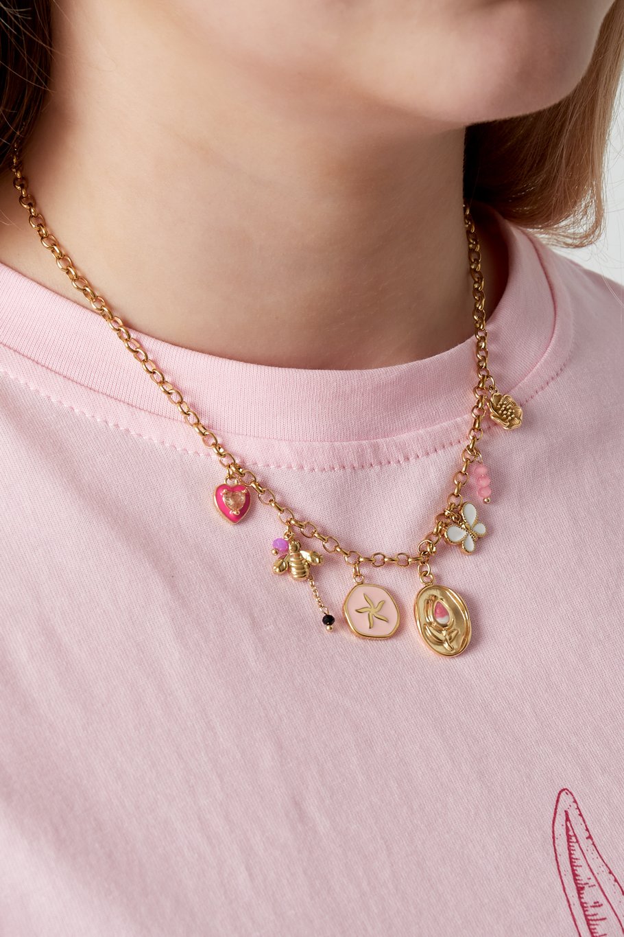 Ketting met zomerse bedels