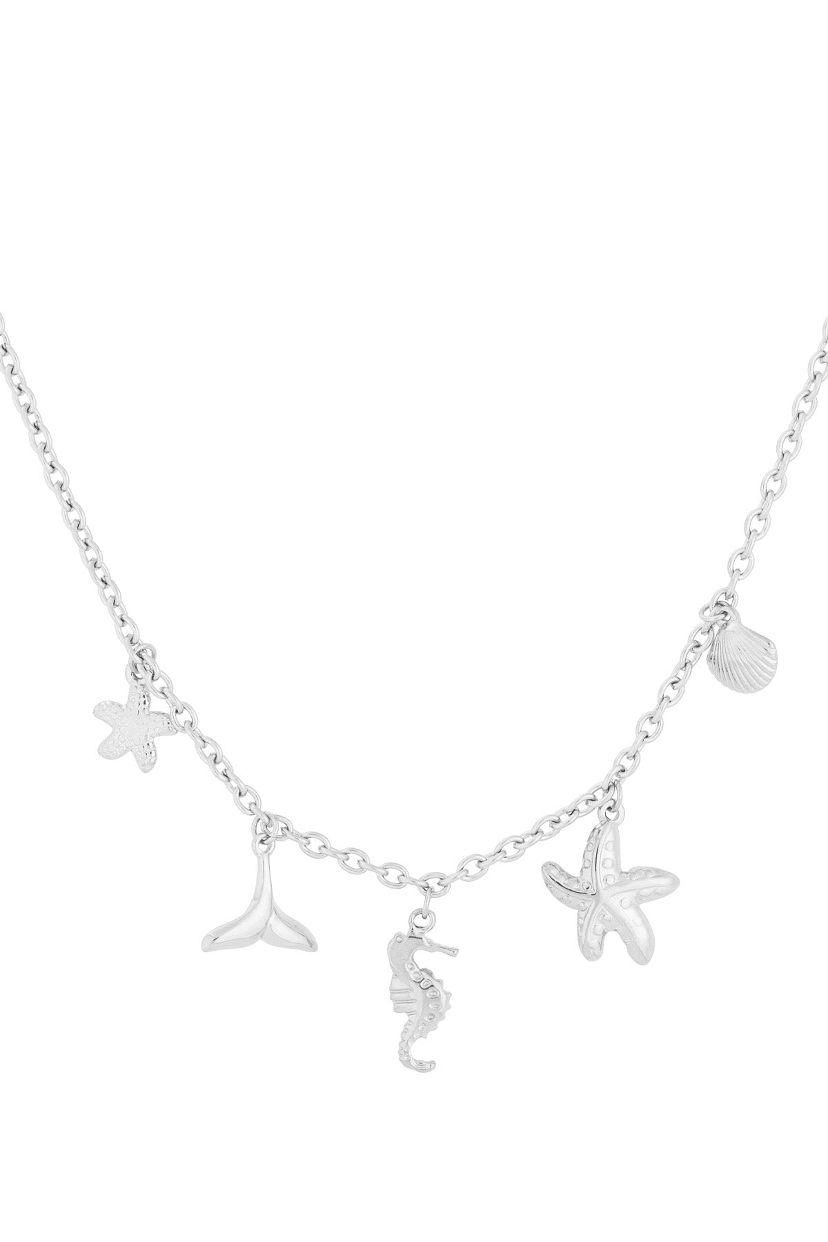 Ketting met bedels met zee bedels