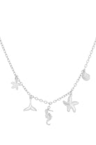 Ketting met bedels met zee bedels