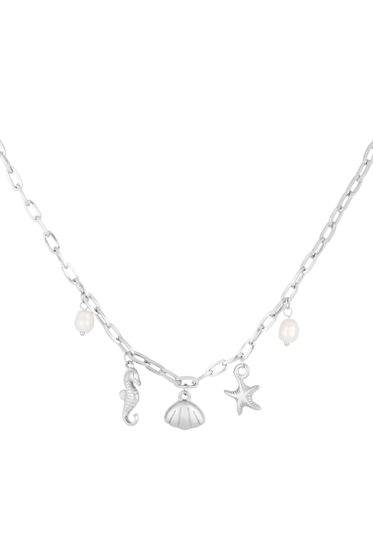 Ketting met bedels met zee bedels