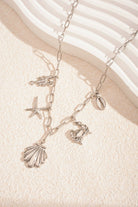 Ketting met bedels zee dieren en schelpen