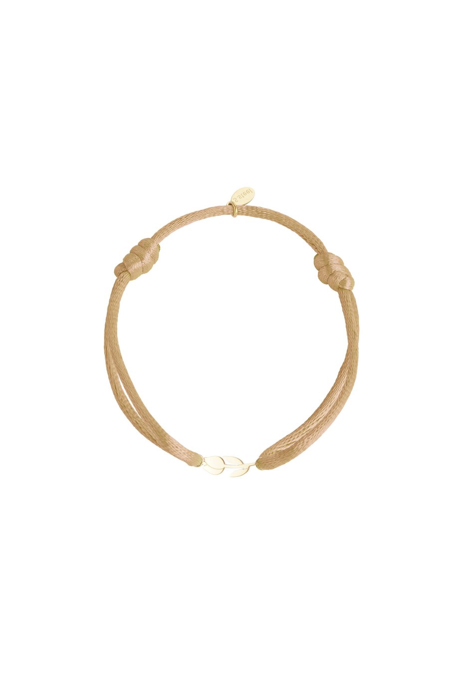 Koord armband tulp
