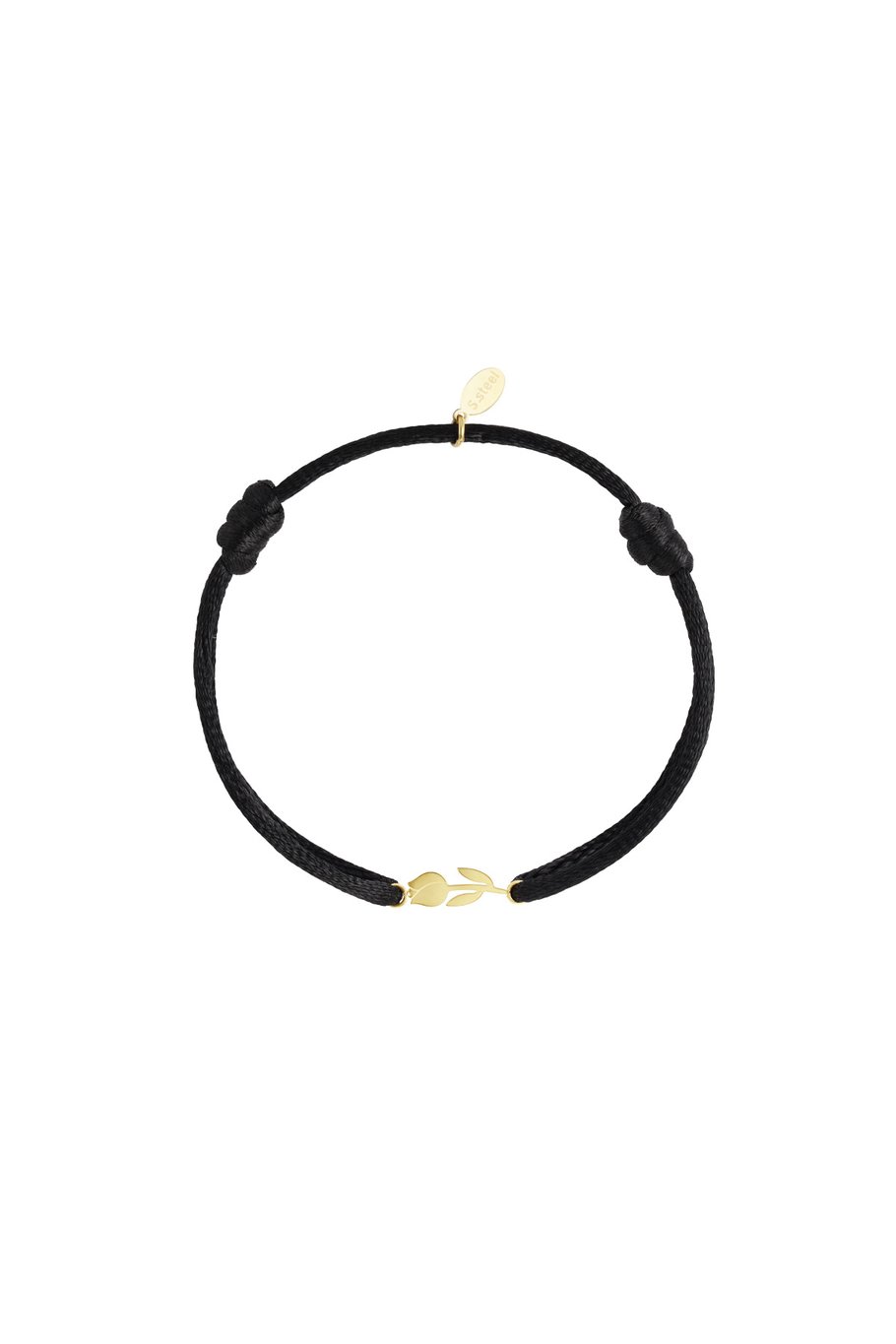 Koord armband tulp
