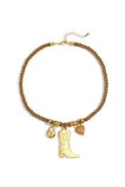 Koord ketting cowboy boot
