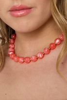 Kralen ketting met gouden kraaltjes