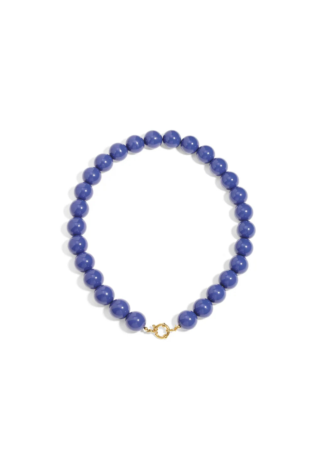 Kralenketting ronde kralen blauw