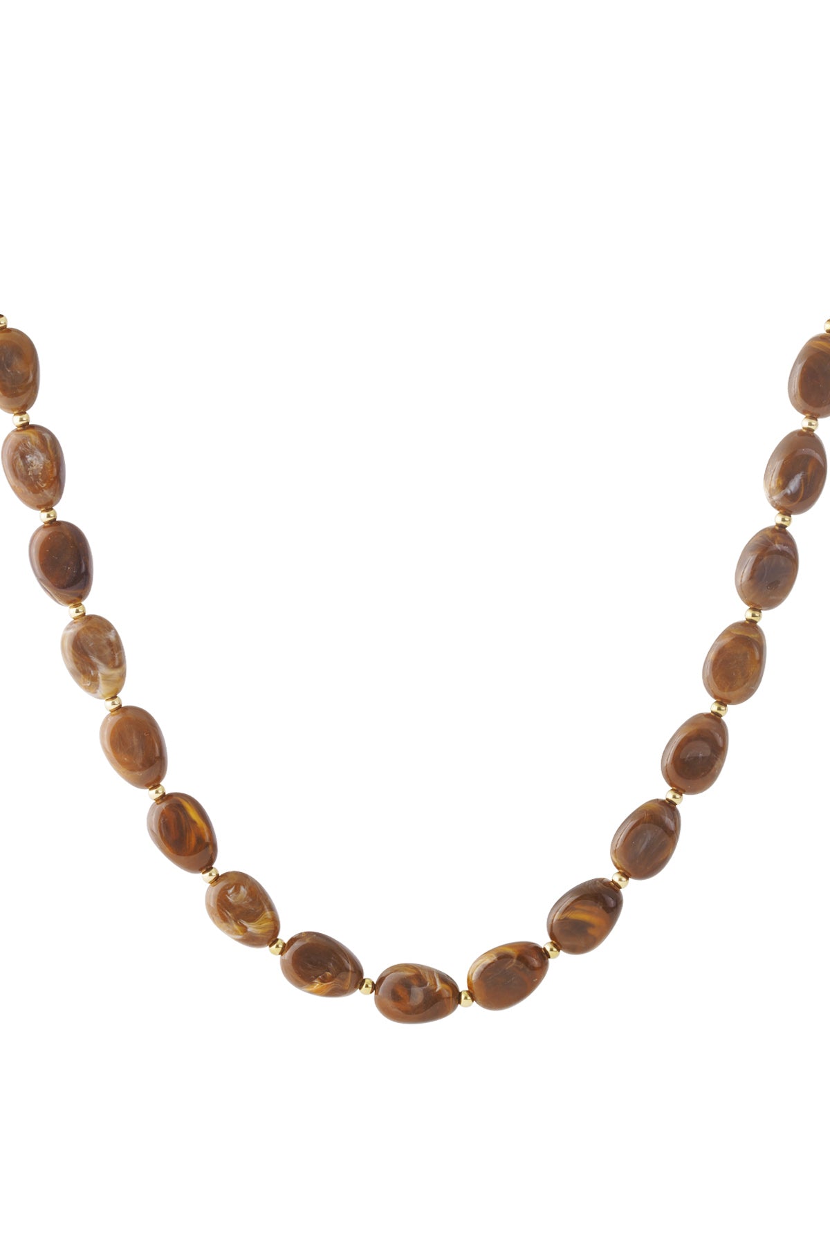 Bruine kralenketting