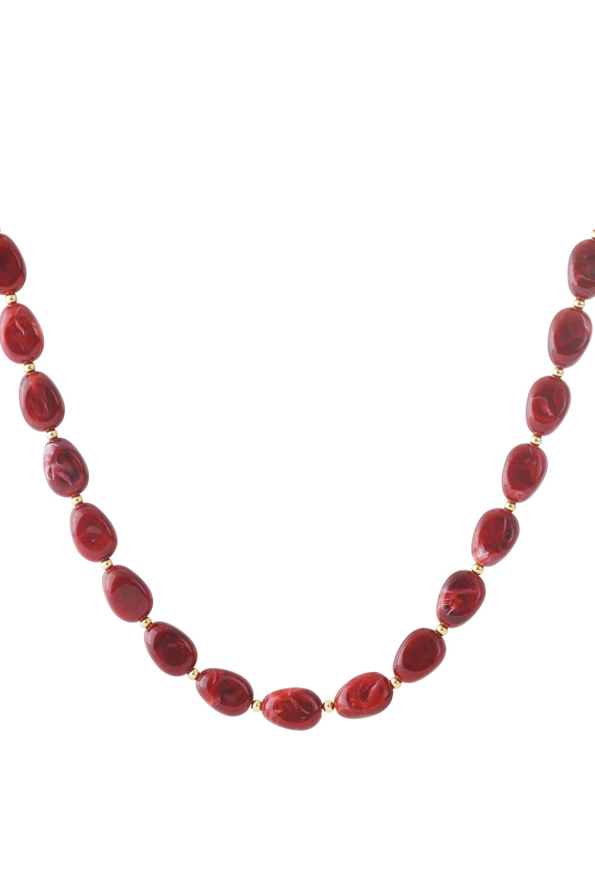 Bordeaux rode kralenketting