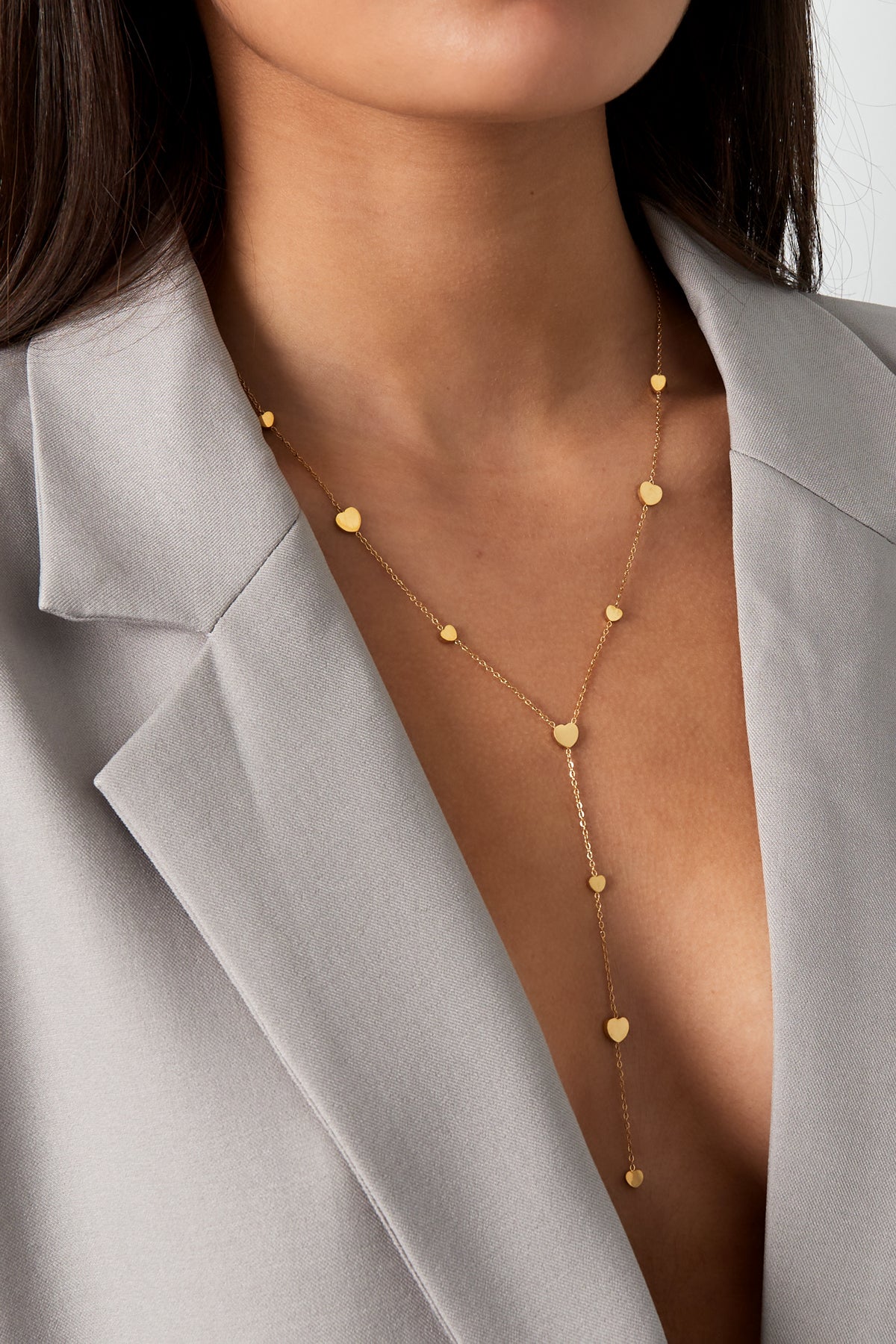 Lange ketting hartjes