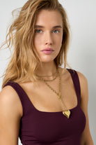 Lange schakelketting hartje