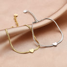 Minimalistische armband hartje