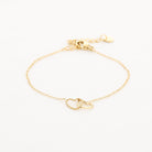 Minimalistische armband infinity hartjes