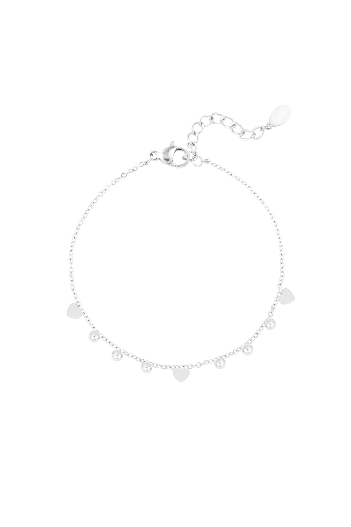 Minimalistische armband met hartjes