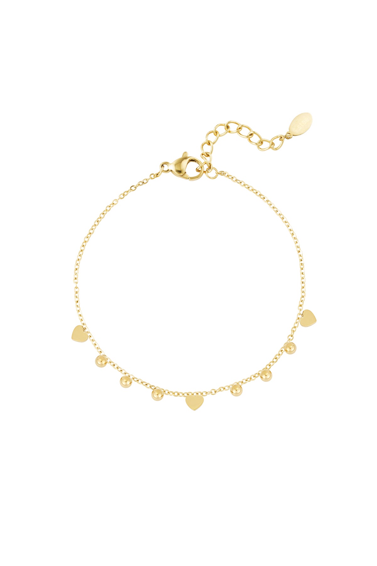 Minimalistische armband met hartjes