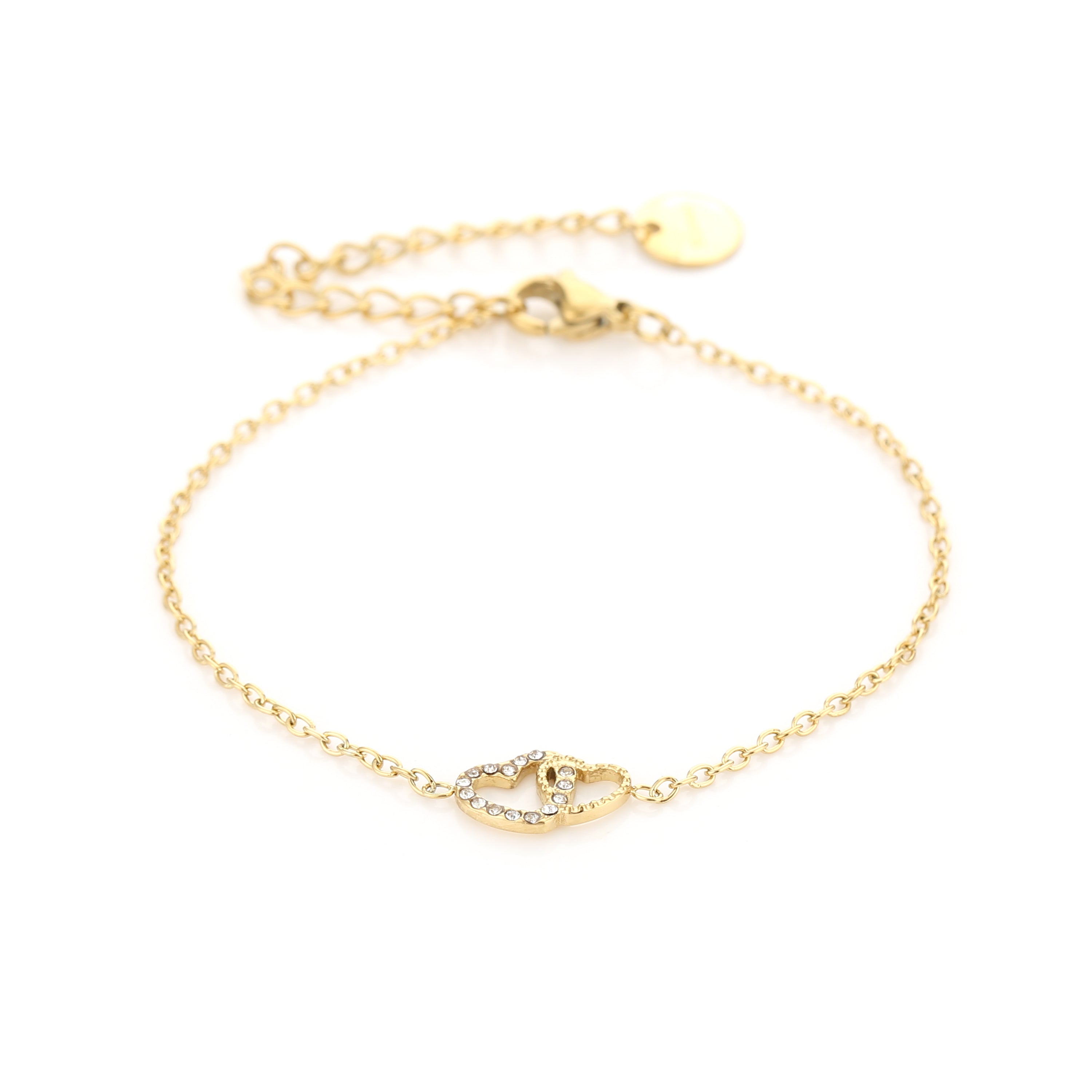 Minimalistische armband met hartjes