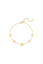 Minimalistische armband met klavertjes