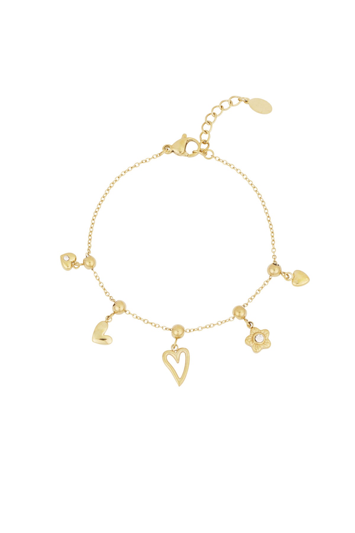 Minimalistische armband met bedels