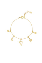 Minimalistische armband met bedels