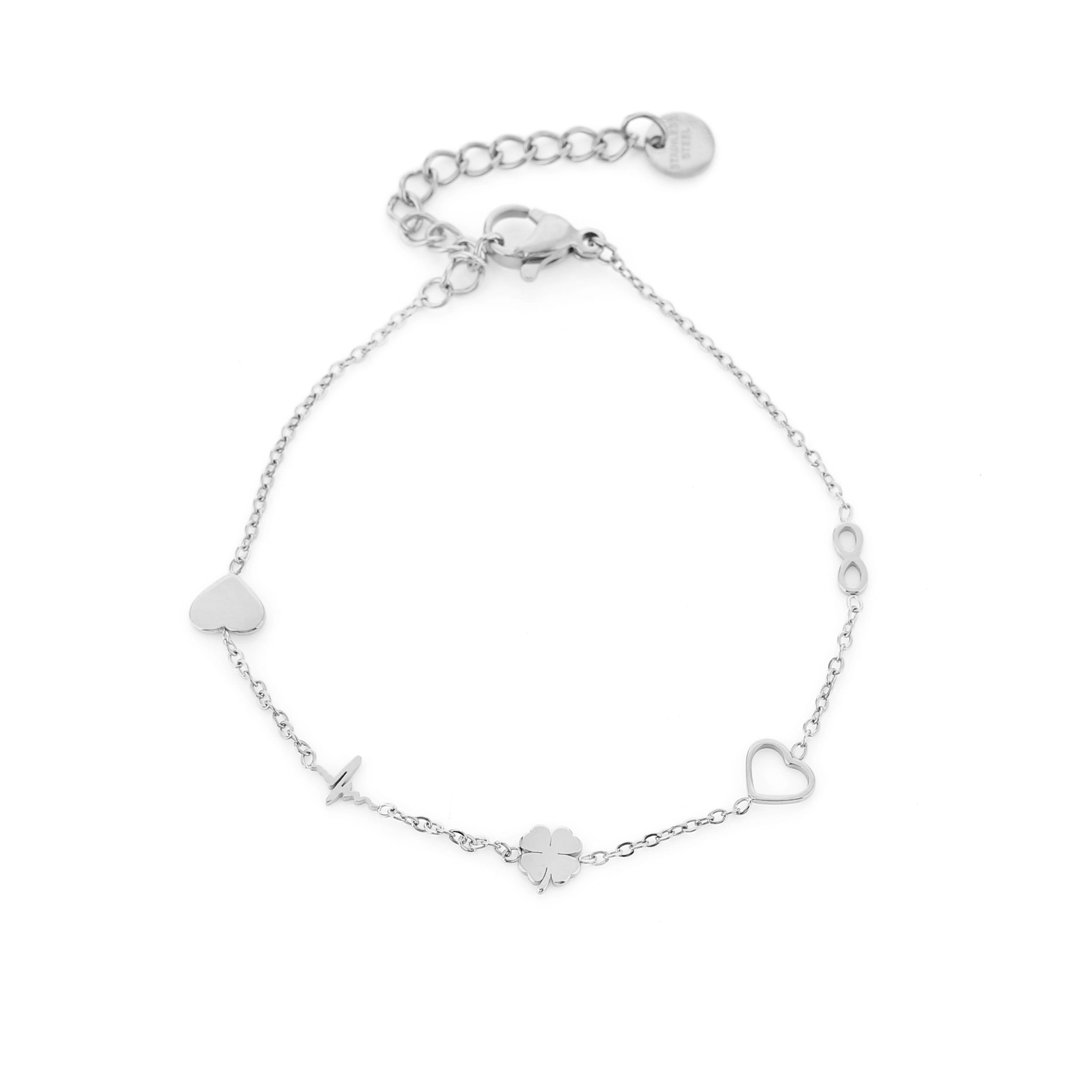 Minimalistische armband met verschillende figuurtjes
