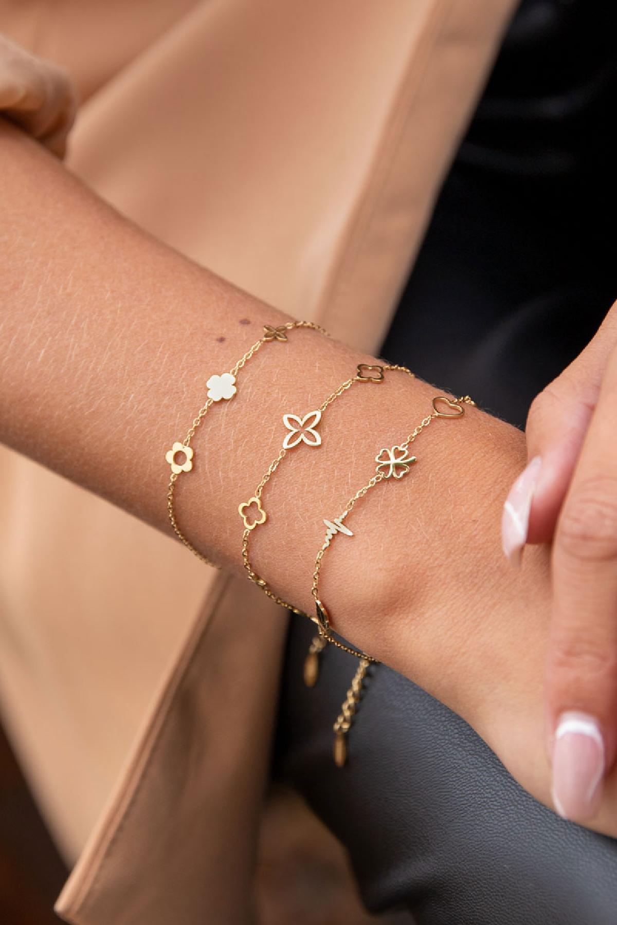 Minimalistische armband figuurtjes