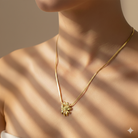 Minimalistische ketting bloem