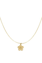 Minimalistische ketting bloem