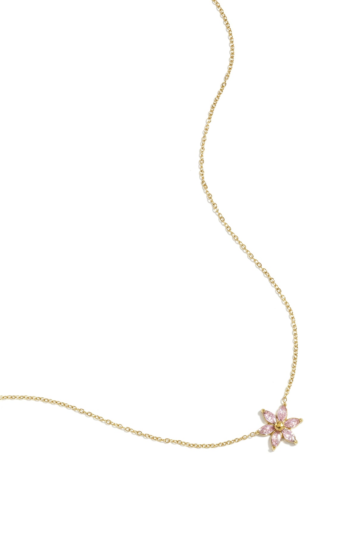 Minimalistische ketting bloem