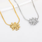 Minimalistische ketting bloem