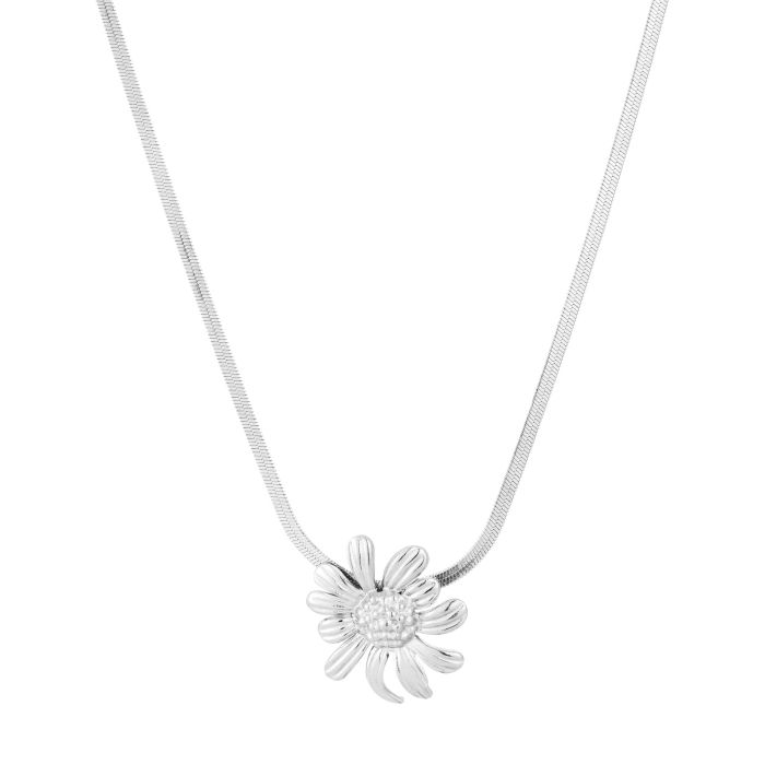 Minimalistische ketting bloem