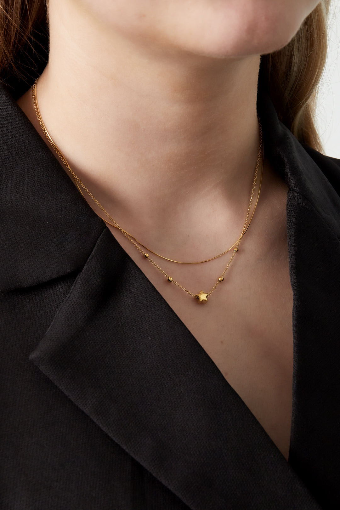 Minimalistische ketting ster